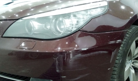 Покраска бампера и порога BMW e60