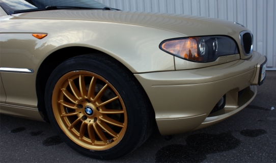 Покраска крыла, бампера и локально дверь на BMW E46