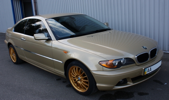Покраска крыла, бампера и локально дверь на BMW E46