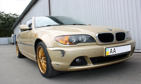 Покраска крыла, бампера и локально дверь на BMW E46