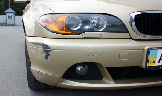 Покраска крыла, бампера и локально дверь на BMW E46